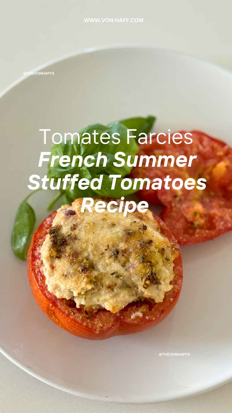 Food | Tomates Farcies - Stuffed tomatoes that taste like French Summer