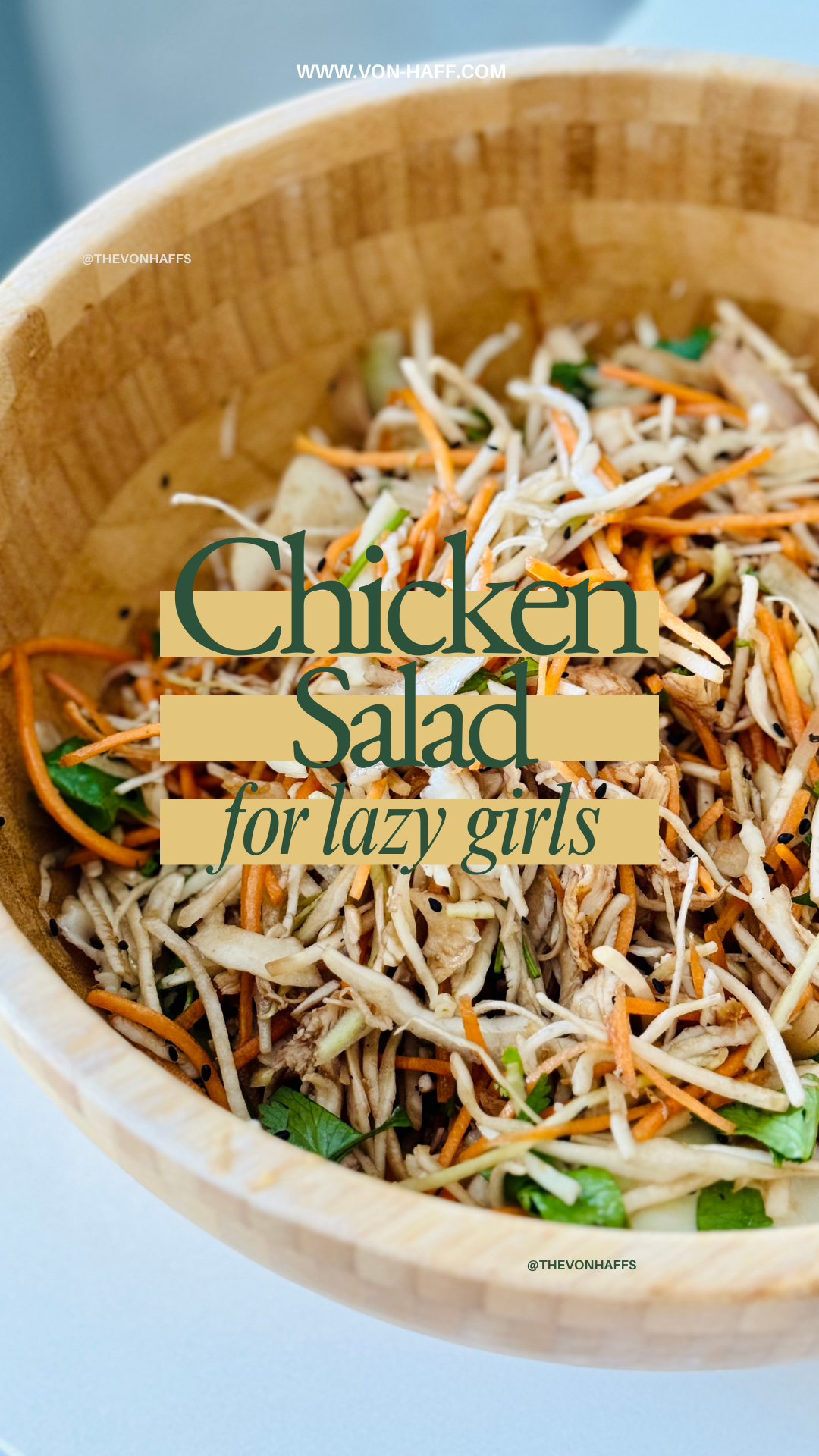 Food | A chicken salad for lazy girls (that your partner will love too)